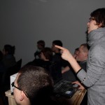 Natalia showing her photos from Africa