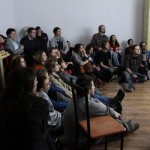 Magdalena getting the crowd interested