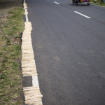 Luac, Mindanao - barbecue sticks drying in the sun