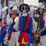 Getting ready to perform