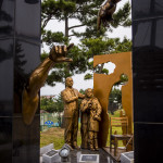 Sokcho, a monument in the park