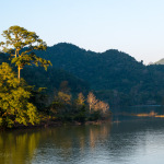 Walking along River Ou