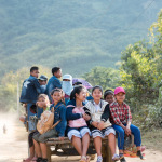 Back from school, near Nong Khiaw
